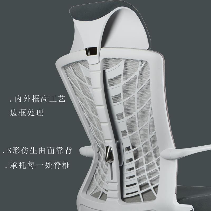 办公椅可午休平躺升降电脑椅带脚踏午睡办公两用办公座椅棉头枕