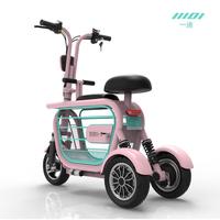 一迪鋰電車新款三輪嘟嘟車代步車寵物車電動(dòng)自行車便捷折疊滑板車