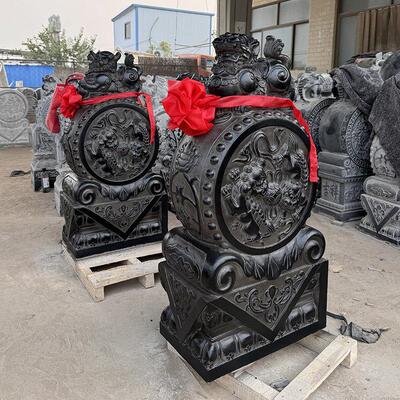 门当石鼓石墩彷古石雕门墩青石做旧抱鼓石麒麟貔貅石狮子门鼓镇宅