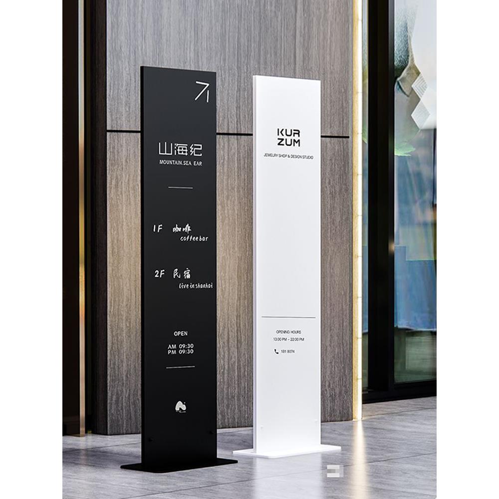金属导视牌指引导向牌指示立牌信息招牌落地广告牌展示牌户外定制