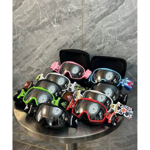 独立Ch Crow单板服装滑雪护目镜双镜头双层防雾户外滑雪护目镜