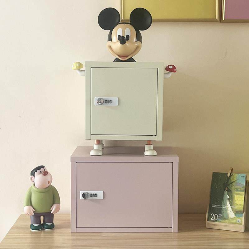 家用密码箱带锁铁皮信盘收纳置物柜桌面学生储物柜防盗迷你保险柜,住宅家具,家用保险箱,淘宝优惠券,粉丝福利购,淘宝优惠卷