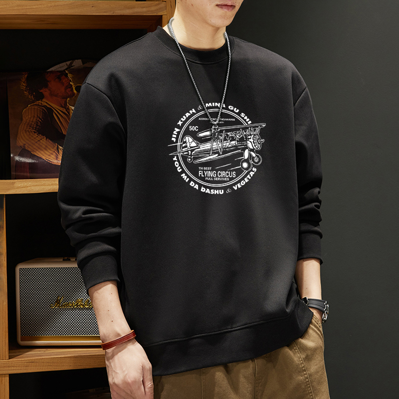 简木迹440克重磅圆领卫衣