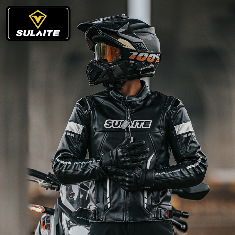 摩托车骑行服皮衣机车防摔男女夹克四季防寒保暖骑士服防风赛车服