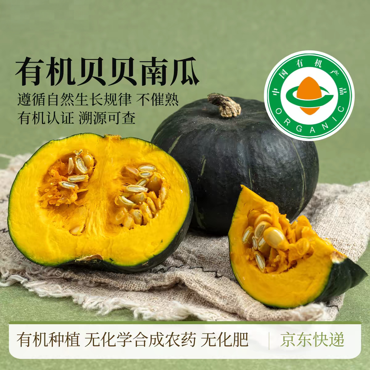 有机认证现摘贝贝南瓜