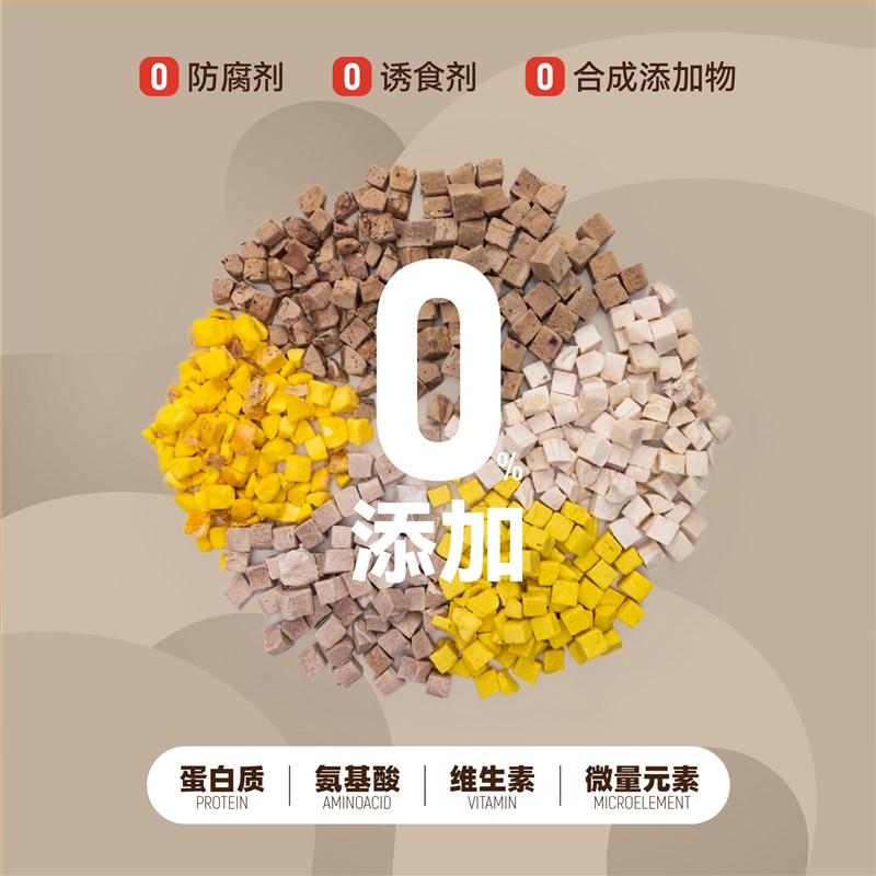 小毛豆咕噜脆零食冻干营养磨牙洁齿鸡鸭牛肉蛋黄颗粒猫咪小猫零食