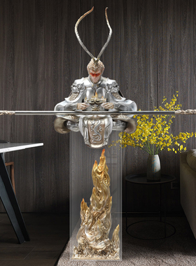 斗战胜佛办公桌摆件家居饰品创意孙悟空客厅房间落地摆设齐天大圣