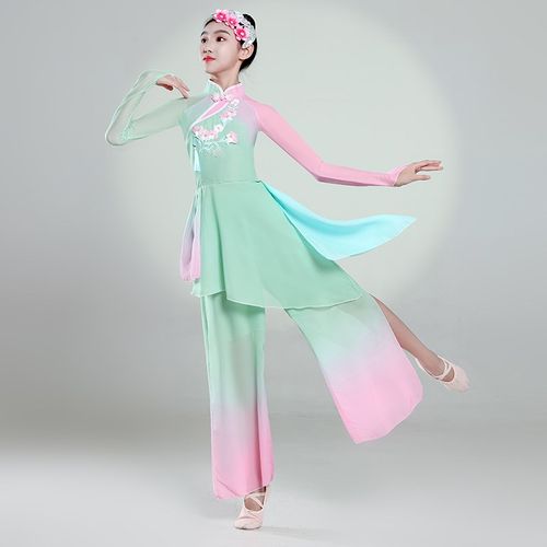 儿童古典舞演出服荷花奖淡妆浓抹总相宜舞蹈服中国风扇子舞表演服