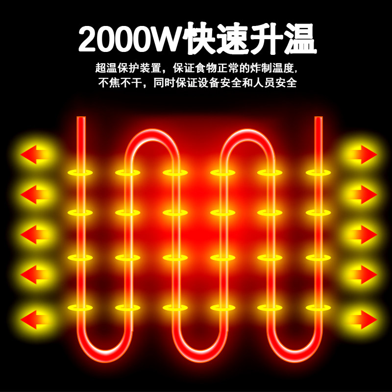 新穗海电炸炉4L油炸锅小型薯条炸炉自动恒温可控温汉堡设备炸鸡翅,厨房电器,商用炸锅/炸串/薯条机,淘宝优惠券,粉丝福利购,淘宝优惠卷