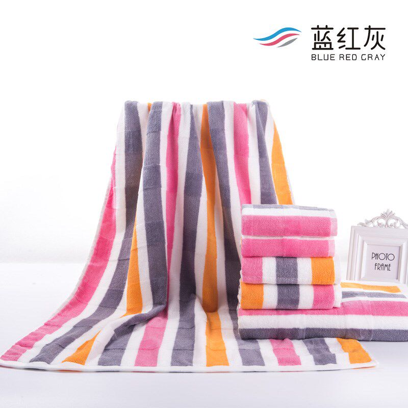 毛巾方巾浴巾三件套包邮纯棉沙滩家用大毛巾长绒棉游泳毛巾大浴巾