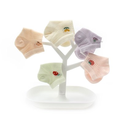 六指鼠儿童棉袜子夏季薄款短童袜大网眼透气船袜宝宝男童女童低帮