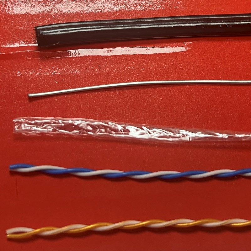 电信纯铜双绞四芯05电话线网线无氧铜室外4芯带钢铁丝电话线200米