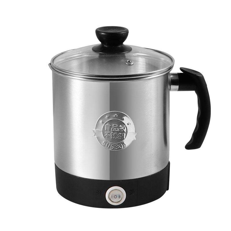 304不锈钢多功能迷你便携电热水杯小型加热牛奶杯旅行便携煮面锅