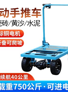 电动手推车拉瓷砖搬运车平板拉货车可进电梯小推车载重王载重550K