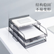 文件架金属文件框办公桌面收纳架铁质多层文件夹架收纳盒书架文件