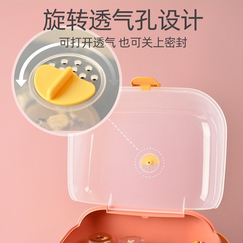 奶瓶收纳盒收纳箱奶瓶沥水架储存婴儿碗筷宝宝餐具收纳盒防尘防虫