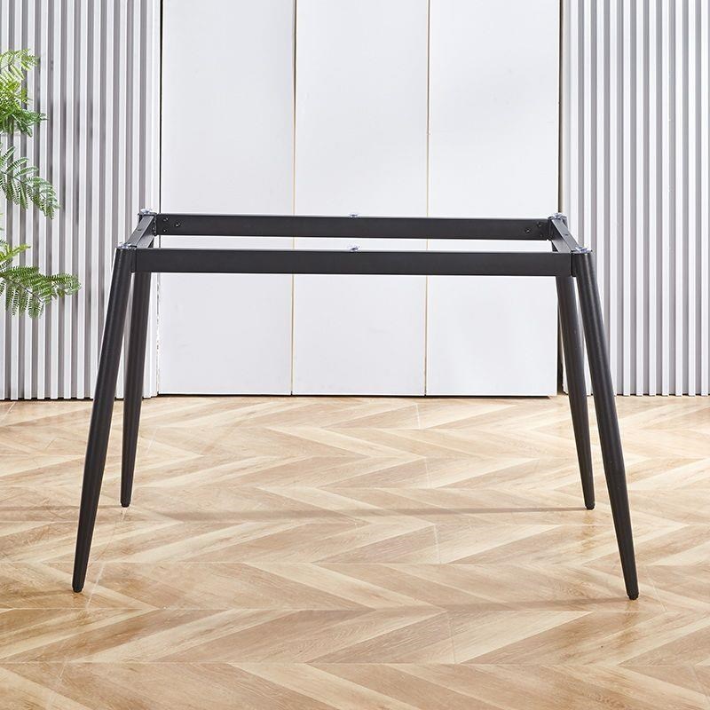 新款餐桌桌面支架铁艺轻奢岩板瓷砖四脚办公桌金属支撑底座架桌腿