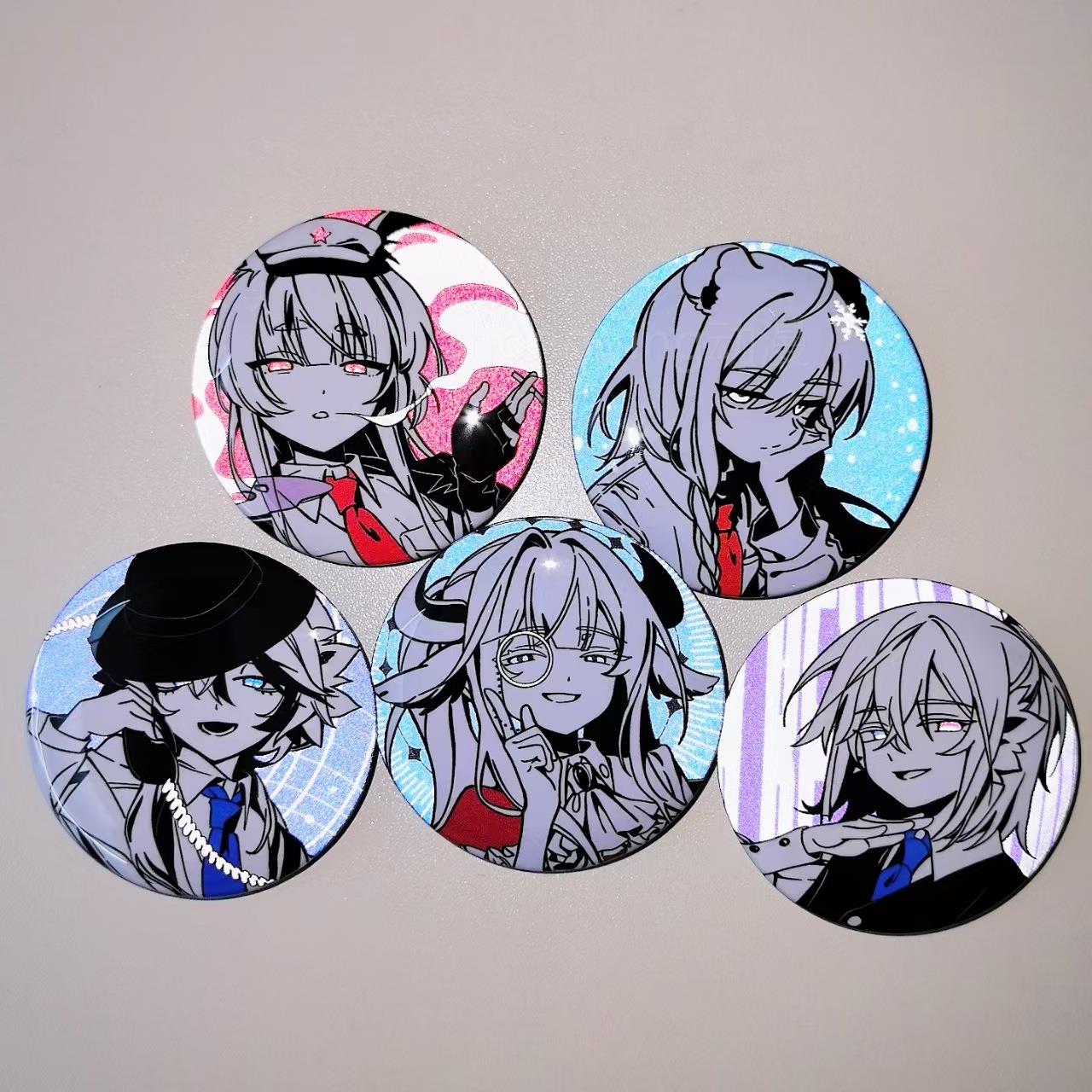 ch国拟动漫周边英法美俄光瓷那兔反吧唧徽章自制谷子胸针礼物