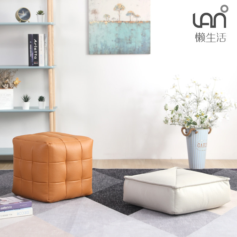 沙发凳脚凳创意客厅皮小凳子日式坐墩榻榻米坐凳家用方凳单人矮凳,住宅家具,矮凳,淘宝优惠券,粉丝福利购,淘宝优惠卷