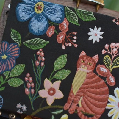 191c黑底猫咪 手工旅行水彩本手账本速写本300g棉浆阿诗宝虹法比