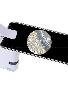 300-350倍倍率可调手机夹迷你变倍显微镜纺织印刷品放大镜 BU350X