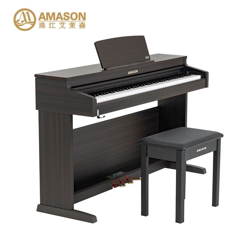 珠江艾茉森电钢琴88键重锤家用专业教学儿童成人数码钢琴AP350