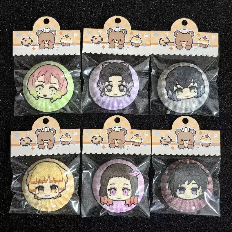 鬼灭之刃原创同人毛绒吧唧徽章时