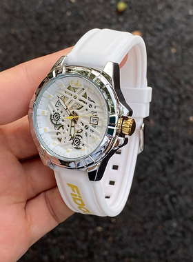 fidodido七喜小子手表男学生时尚机械风防水夜光日历多功能情侣表