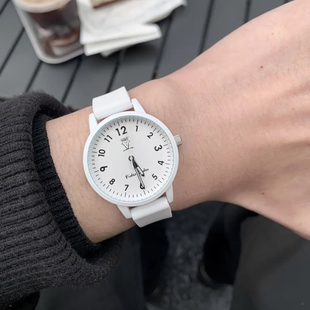 fidodido七喜小子手表女款 数字刻度考试手表 学生简约石英腕表时尚
