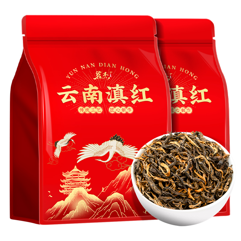郑茶师 茶叶云南滇红茶凤庆功夫茶古树红茶2025新茶一级袋装500g