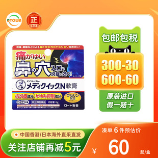 ROHTO乐敦曼秀雷敦鼻口止痒膏湿疹皮疹发炎消炎日本进口皮炎药膏
