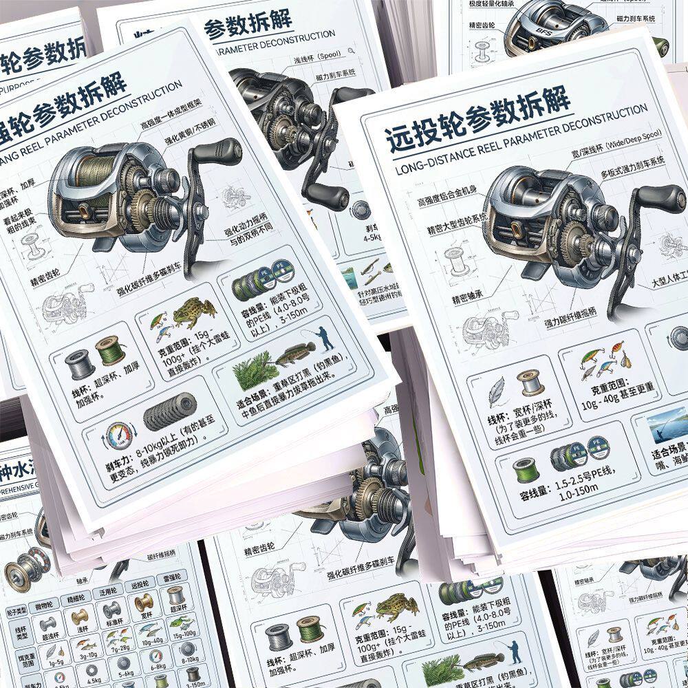 水滴轮参数详解拆解学习贴纸