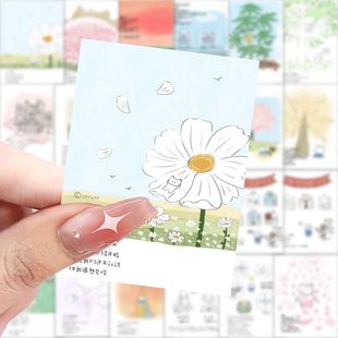 126张小猫漫画语录可爱动物手账ins风贴纸创意装 饰手机壳水贴画