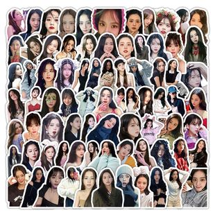 202张金智秀贴纸ins装饰手账高颜值贴画手机明星桌面周边diy防水