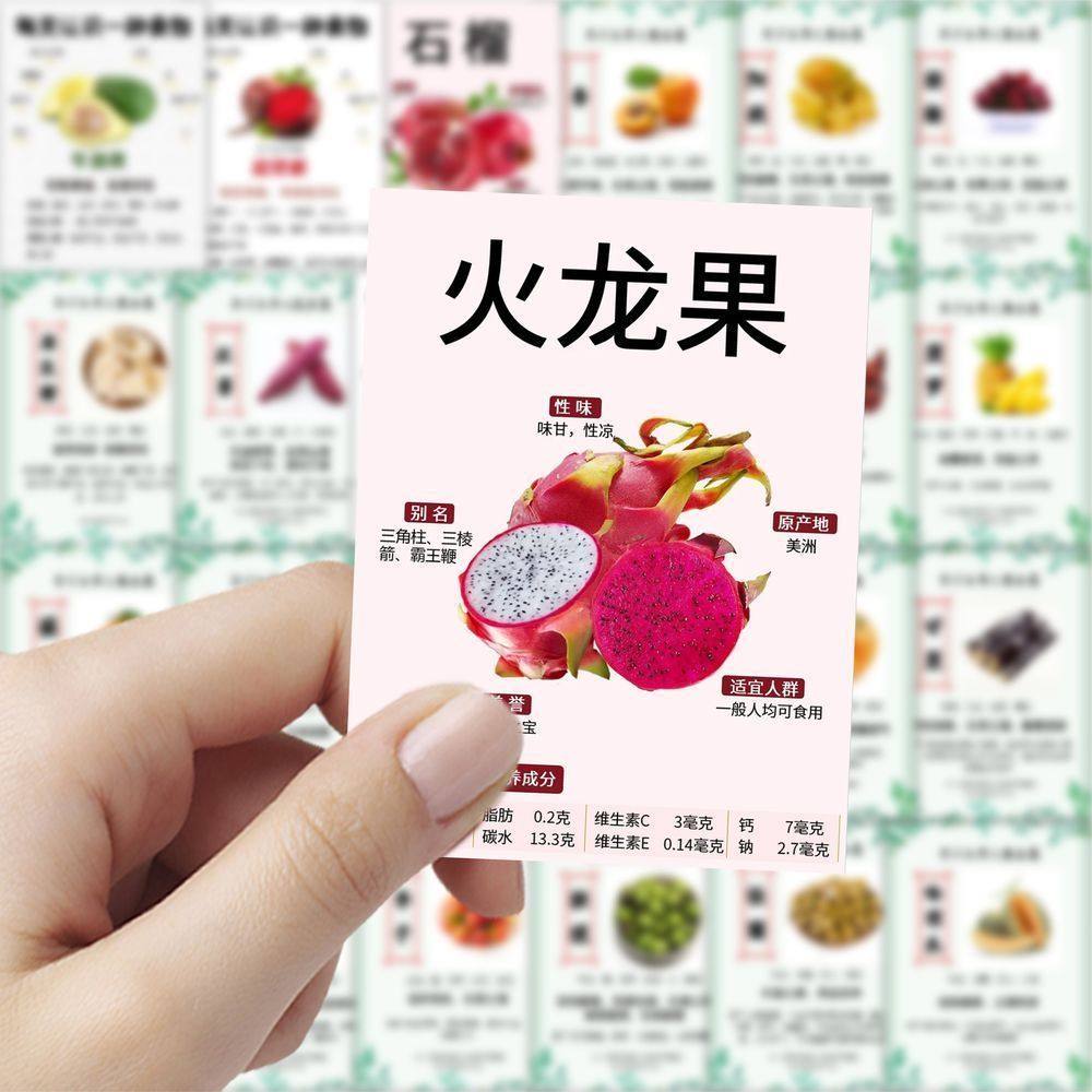 189张水果作用科普贴纸ins创意知识学习桌面手机手账装饰贴画防水