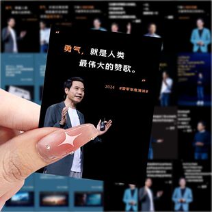 189张雷军励志语贴纸diy清醒贴画文案励志手机手账防水装饰贴纸画