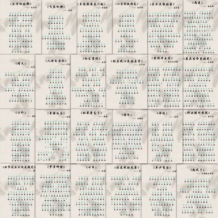 63张钢琴简谱贴纸音乐经典语录装饰手机壳笔记本电脑桌面防水贴画