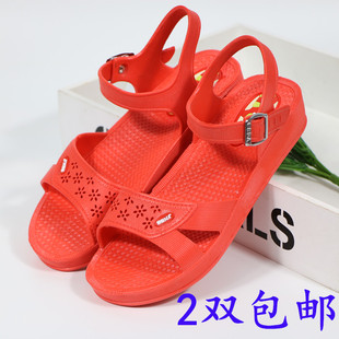 女凉鞋平底防滑纱厂工作鞋防w滑学生凉鞋车间鞋 四季孕妇学生鞋夏