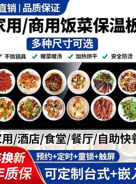 新款商用嵌入式暖菜板长方形热饭食物保温板O自助餐台式恒温电热