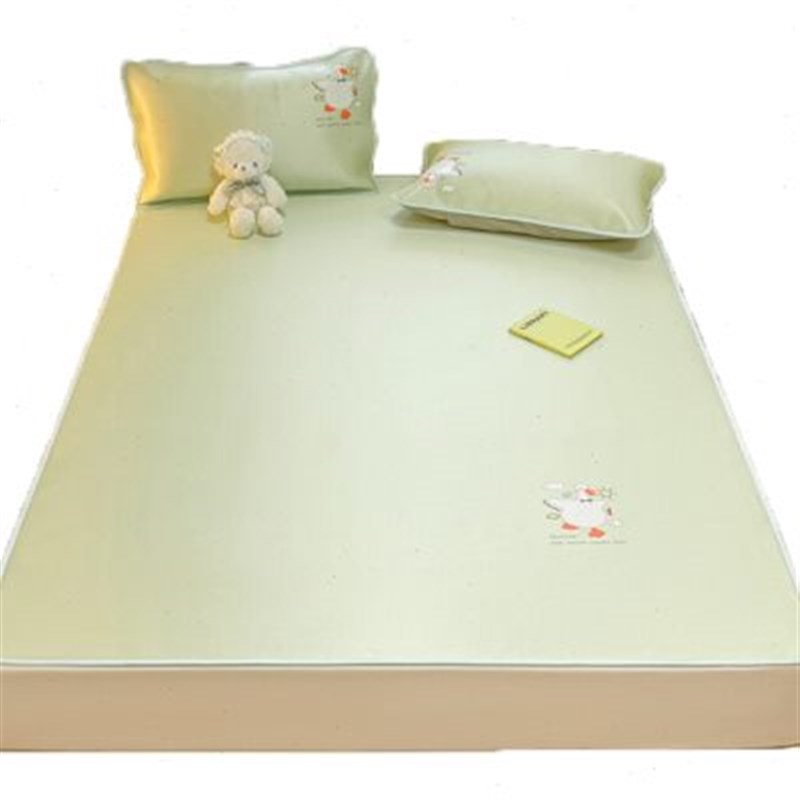 好凉鸭夏季冰丝凉席三件套可机A洗水洗床垫夏天儿童空调软席子床