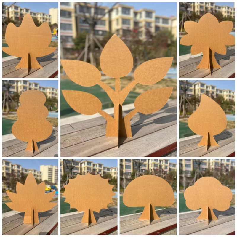 儿童舞台道具制作模型话剧表演纸板涂色背景定制环创区角材料大树