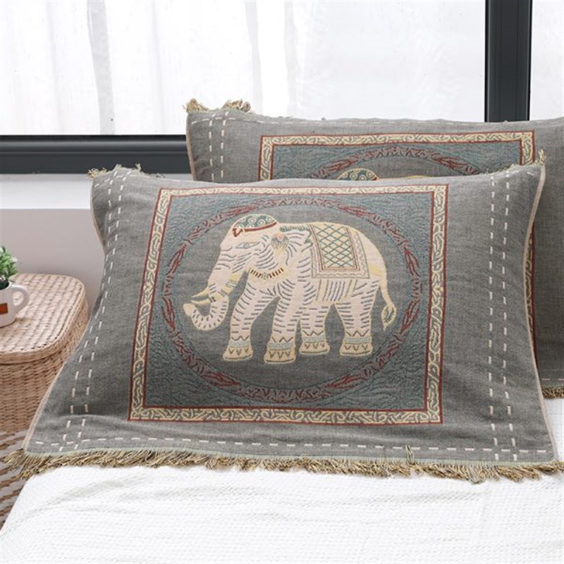 枕巾纯棉一对装儿童全棉纱布高档北欧式单人枕头T巾情侣款毛巾盖