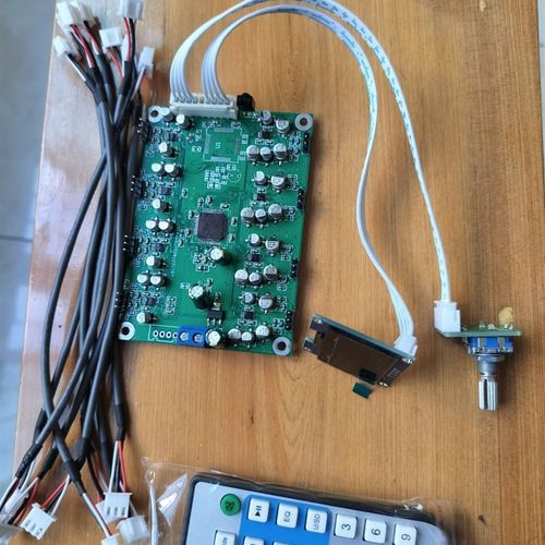 7.1功放板配套7.1音量音调控制板 8进8出8声道音量EQ音效遥控板