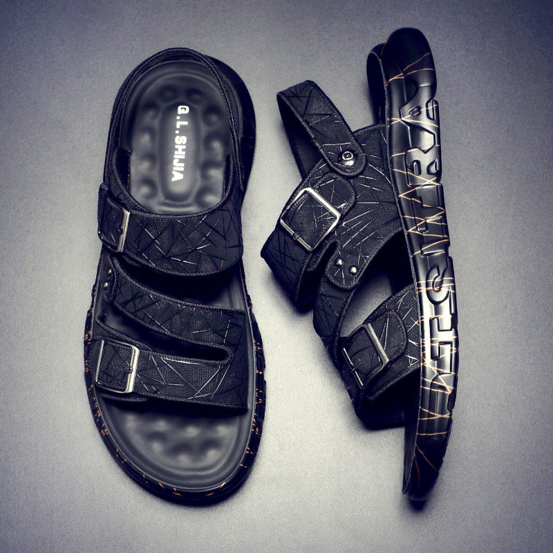 凉鞋男款夏季2024新款潮流运动休闲开车外穿凉拖两用沙滩防臭拖鞋,流行男鞋,休闲凉鞋,淘宝优惠券,粉丝福利购,淘宝优惠卷