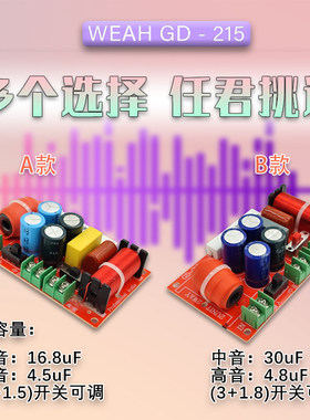 汽车分频器高中音二分频车载A柱专用 音箱改装音质升级二路分音器