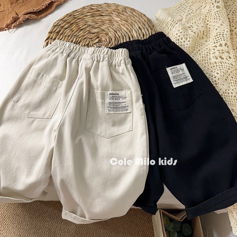 日系春秋男童女童工装裤儿童休闲裤宽松直筒裤宝宝裤子九分裤洋气,童装/婴儿装/亲子装,裤子,淘宝优惠券,粉丝福利购,淘宝优惠卷