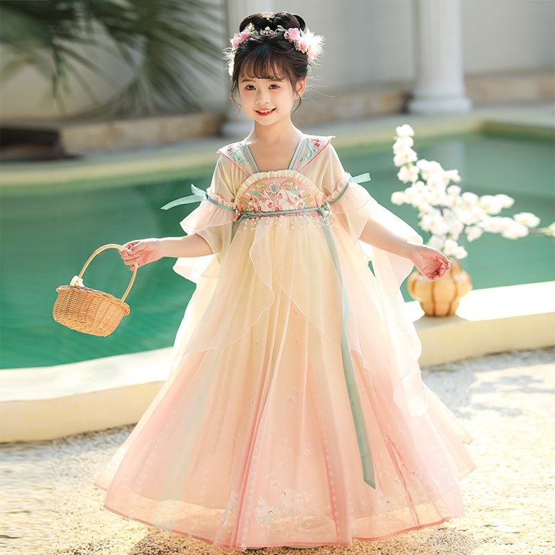 女童汉服连衣裙儿童装公主裙夏季2024新款古装小女孩夏装古风裙子,童装/婴儿装/亲子装,连衣裙,淘宝优惠券,粉丝福利购,淘宝优惠卷