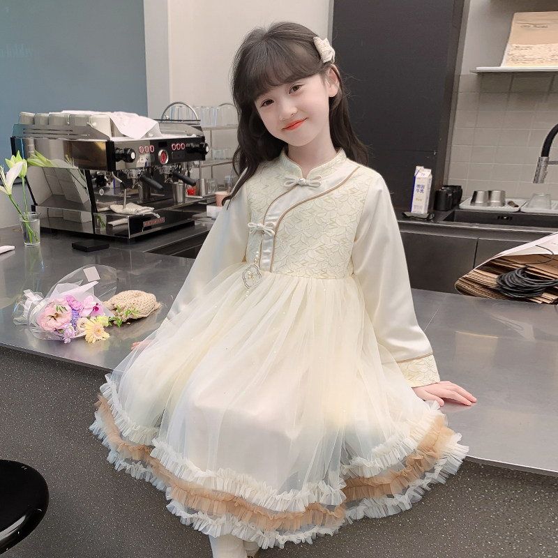 女童汉服连衣裙2024新款秋装儿童网红洋气国风公主裙秋季女孩裙子,童装/婴儿装/亲子装,汉服,淘宝优惠券,粉丝福利购,淘宝优惠卷