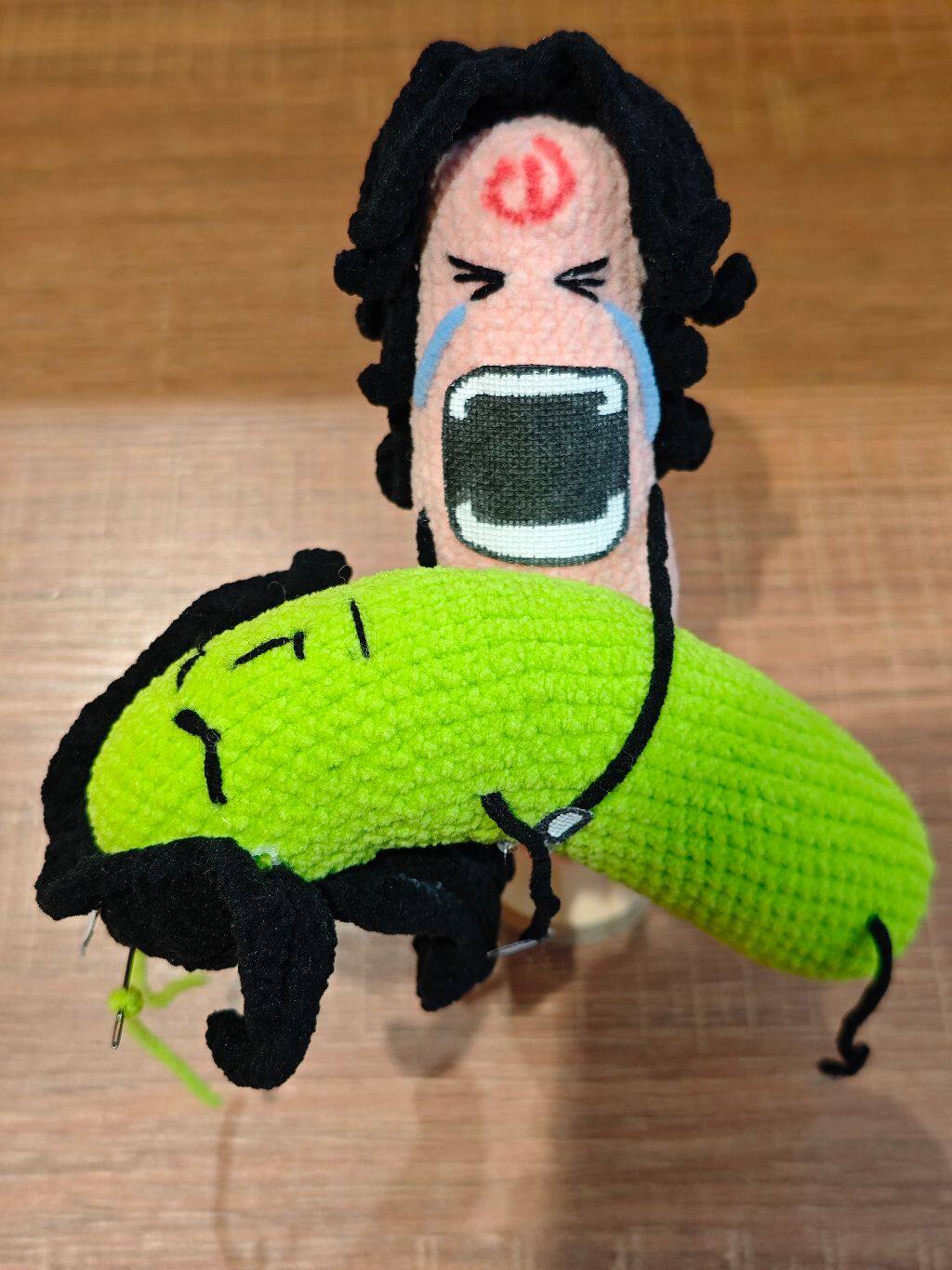 绝世黄瓜玩偶抽象搞怪挂件勾毛线diy钩针编织材料包送闺蜜