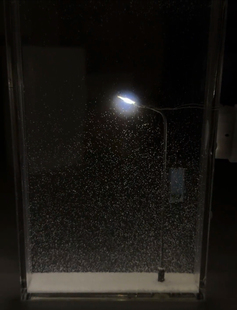 雪夜创意礼品桌面摆件新款雪夜流麻小夜灯送女友情人节礼物材料包